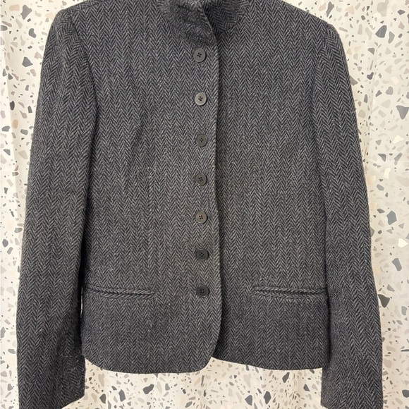 Ralph Lauren Women's Gray Herringbone Jacket - Picture 1 of 6